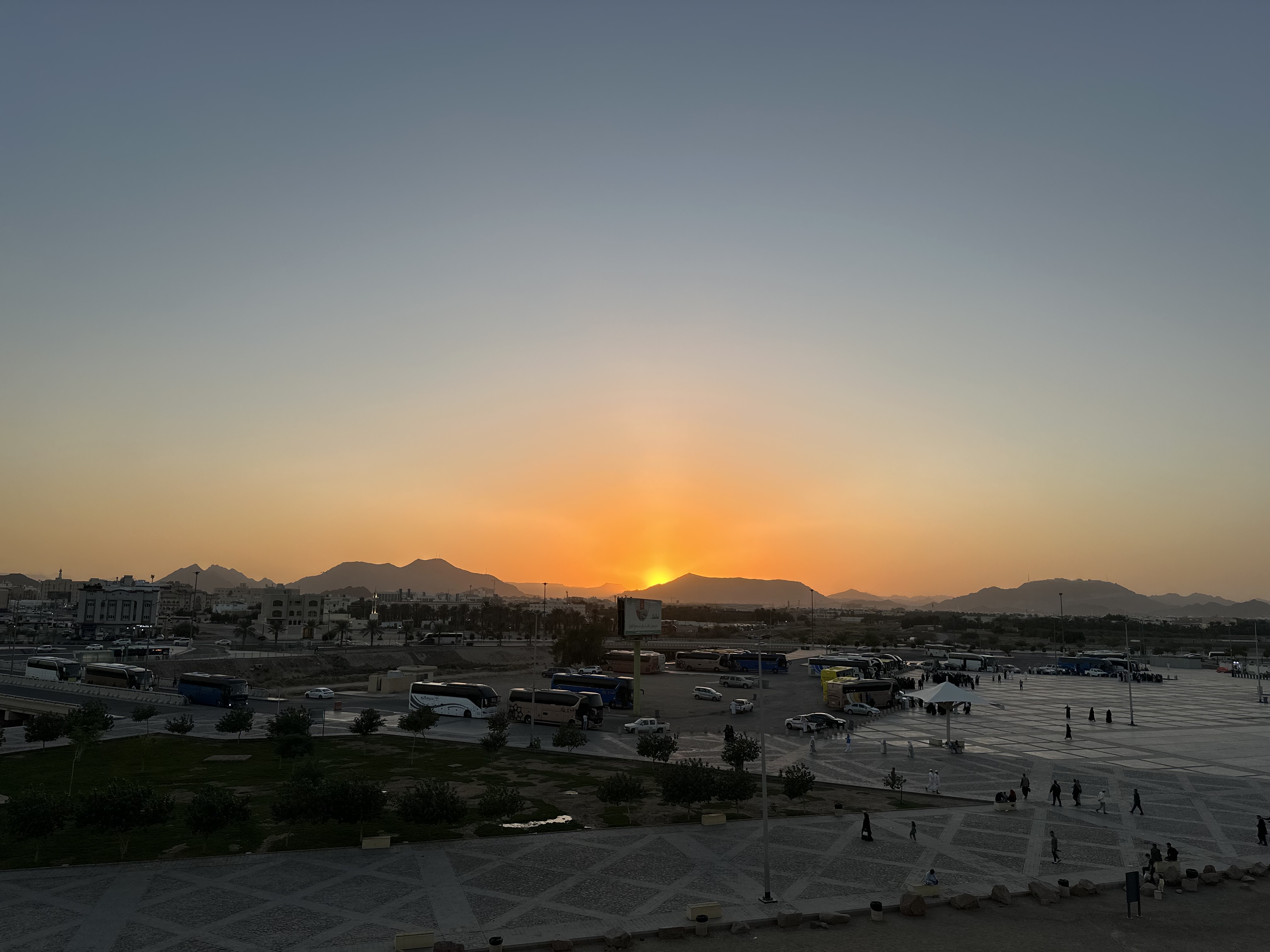 Sun Set in Uhud Medina